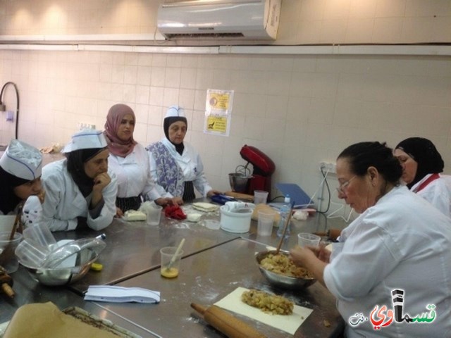 40 إمرأة من كفرقاسم , كفربرا , جلجولية  تخضن تأهيلاً مهنيّاُ في مجال الطهي